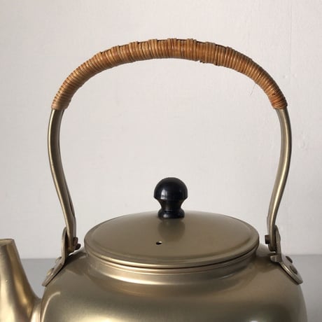 ALUMINUM OSAKA  理研アルマイト  籐巻 やかん   ヴィンテージケトル  希少品  中古美品