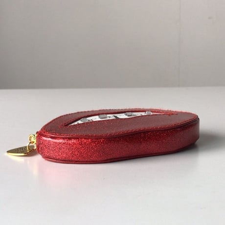 tatty devine タティ ディバインとワイルド&ウルフのコラボ作品、コインパース   唇コインケース  くちびる  クチビル  歯科矯正 モチーフ カードケース  中古美品