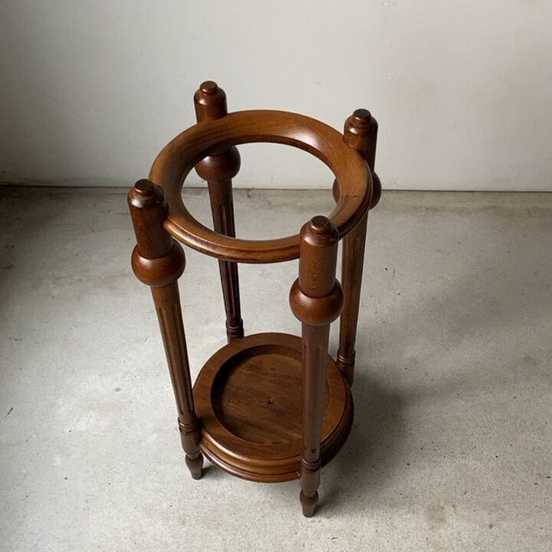 木製無垢傘立て ブナ材木工品 木の傘立て リードレッグ アンブレラ