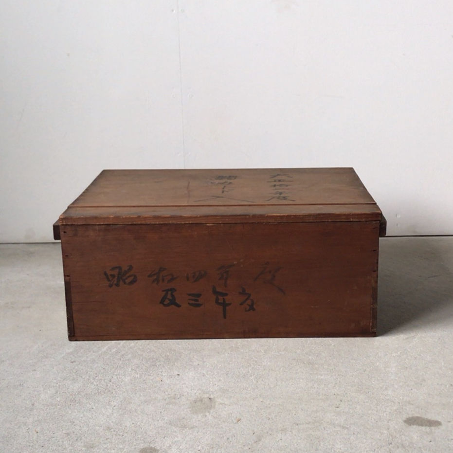 大型　木箱　2個　セット　アンティーク　蓋　持ち手付き　重ねられる fit=scale-down,w=1200