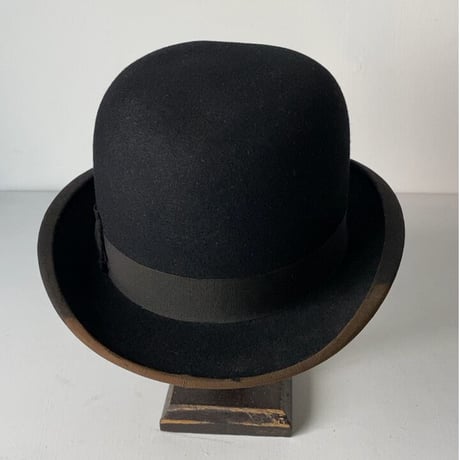Teikokuhat co  帝国ハット ボーラーハット シルクハット 山高帽  ブラック レディース 頭周約55cm ヴィンテージ ハット