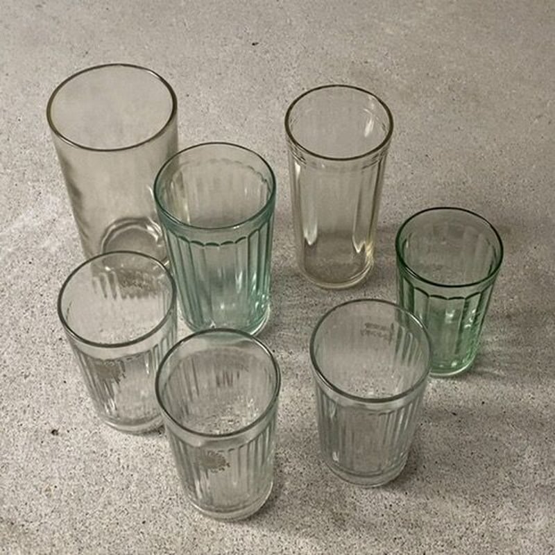 アンカーグラス SGF 島田硝子製造所 刻印有 アンティークグラス 高さ