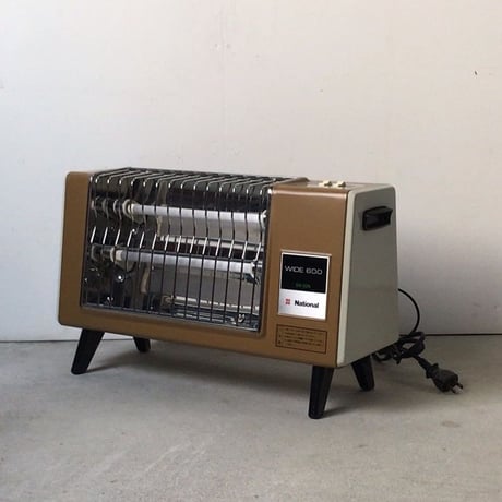 National  ナショナル  クラシック電気ストーブ  WIDE600  DS-32N  ヴィンテージ家電  コヨーテ・ミリタリーカーキ  中古極美品