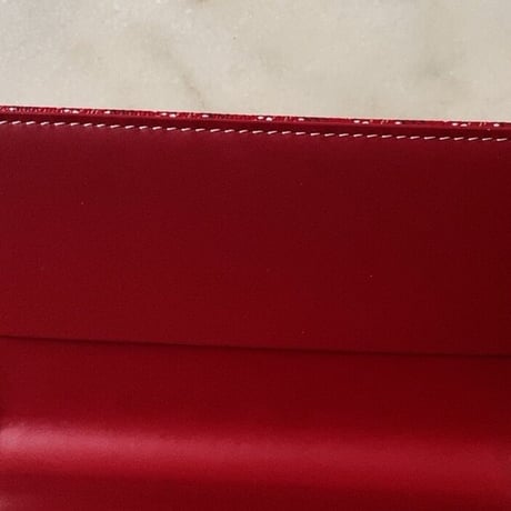 GOYARD ゴヤール  手帳カバー ルージュ 赤 ボルドー CAMBONPMLTY02   15 ×9.5cm 中古美品