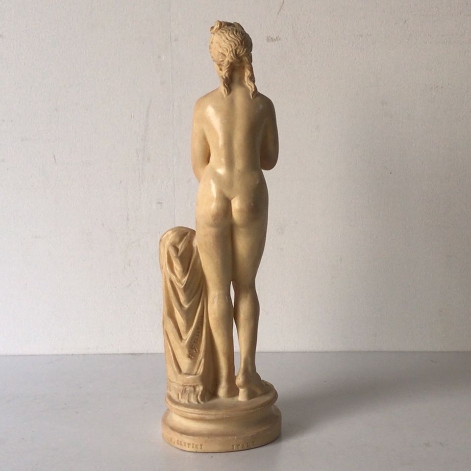 A.Santini サンティーニ　裸婦像　イタリア製　ヴィンテージオブジェ　石膏像　西洋彫刻　置物