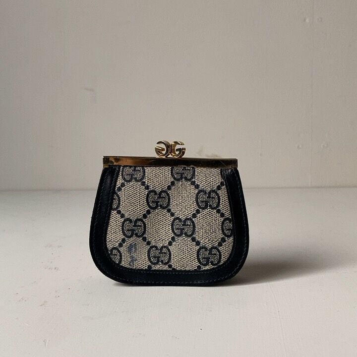 GUCCI グッチ オールドグッチ コーティングGGキャンバス/レザー