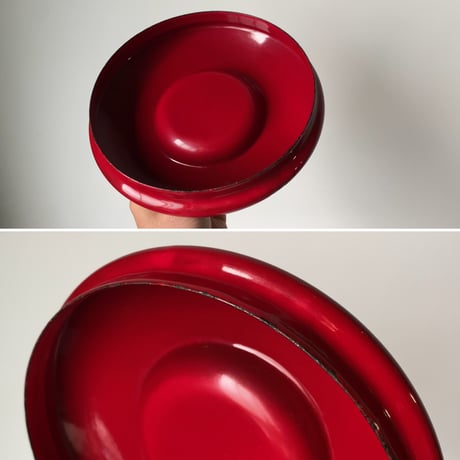 EVER WARE エバーウェア  1970～1980年代製 ヴィンテージ ホーロー両手鍋 18cm＆24cm  琺瑯 調理器具 ダークレッド