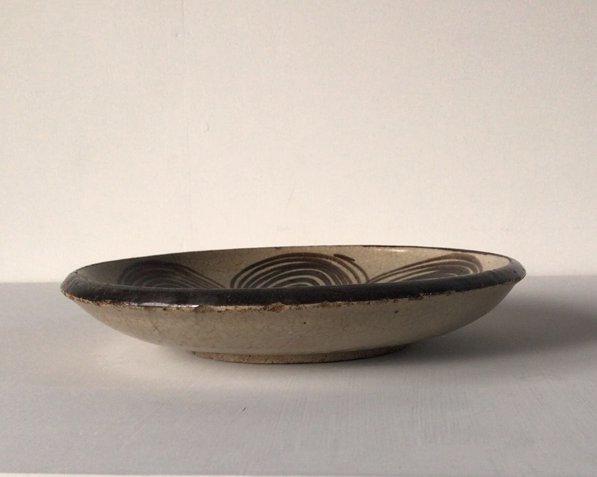 古瀬戸 馬の目 大皿 26.5cm 実用古美術 骨董品 古民藝 江戸後期 古瀬戸 馬の目 大皿 26.5cm 実用古美術 骨董品 古民藝 江戸後期