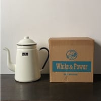Giraff White&Power ジラフ ホワイト&パワー  ホーローポット 2.7L/16cm 箱有りデッドストック 業務用コーヒーポット キリン印ケトル 未使用品