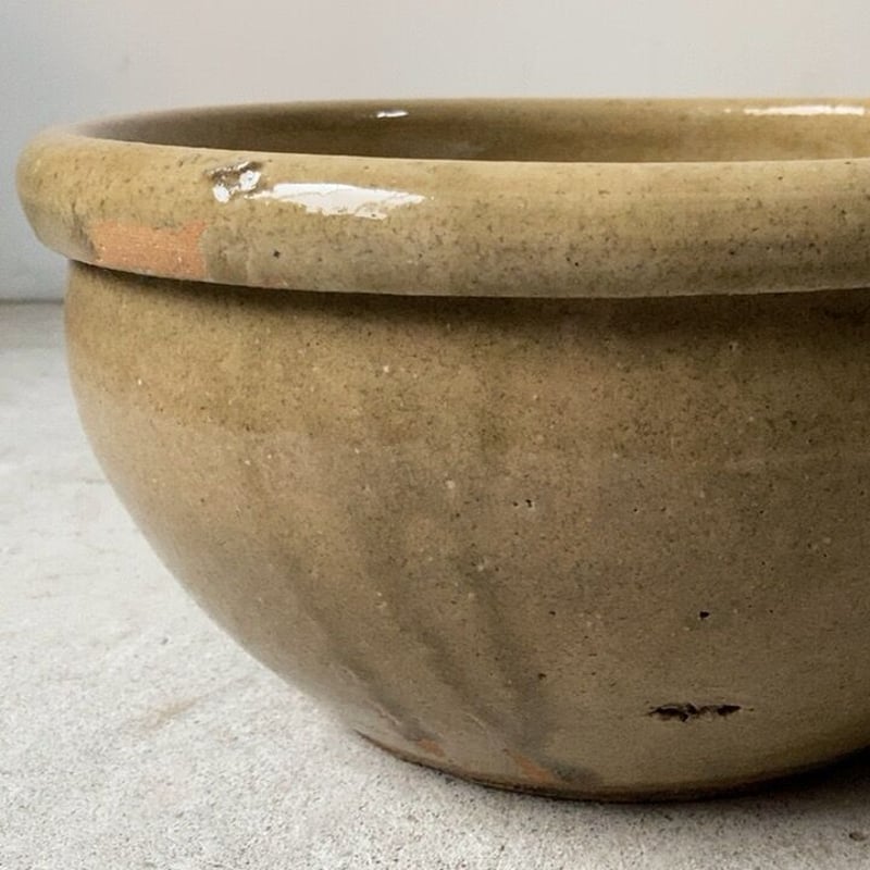 古いこね鉢32.5cm 民藝鉢 昭和期 古甕 大瓶 メダカ鉢 睡蓮鉢