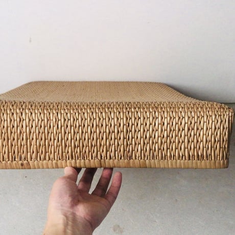 柳行李 平箱 62cm   衣装箱 端切れ入れ 道具箱  手仕事 工芸品 民藝 柳編み 城崎郡柳行李