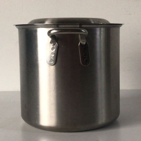 HOMMA 本間製作所 KOINU 子犬印 プロデンジ ステンレス製  小さい寸胴鍋  蓋有 18cm 超厚底 業務用 プロ仕様  SUS444規格  中古美品  made in  JAPAN