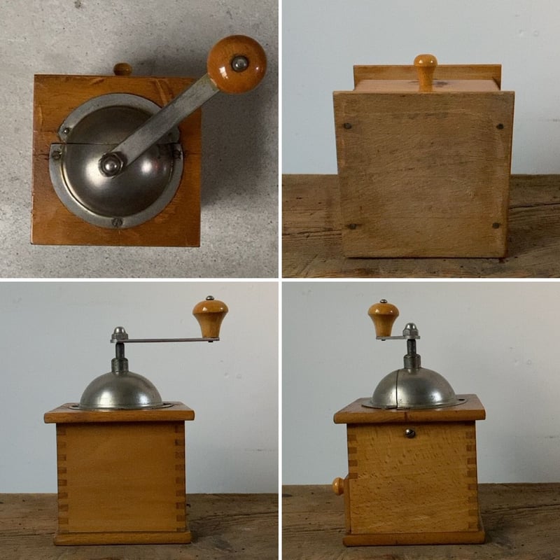 ドイツ KYM社製コーヒーミル 50〜60s ヴィンテージミル 木製回転