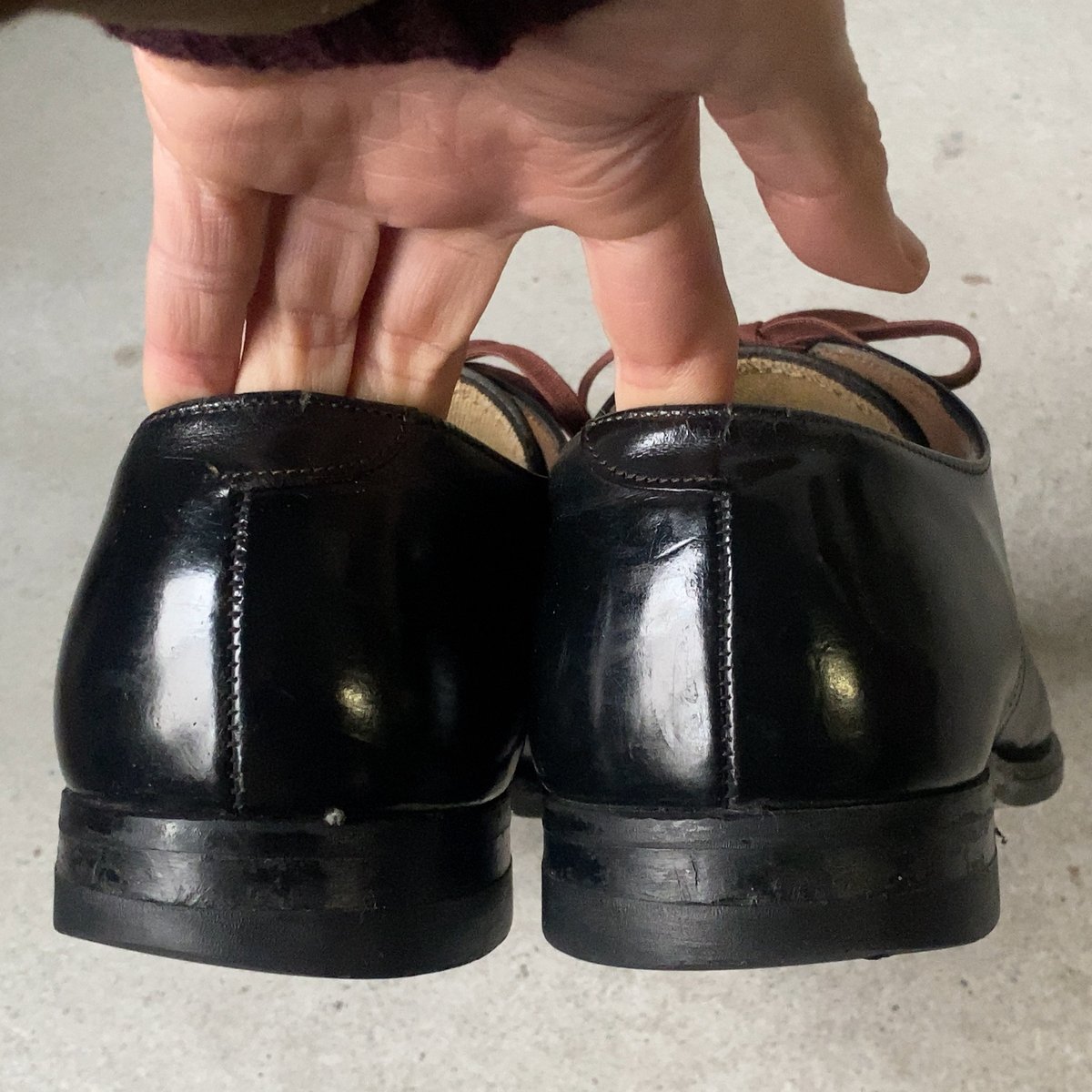 80s US NAVY サービスシューズ 約9インチ(27㎝)相当 USA製