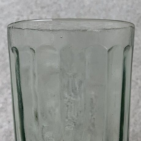 アンカーグラス SGF 島田硝子製造所 刻印有 アンティークグラス 高さ10cm  ゆらゆらガラス 気泡硝子 グリーン  完品