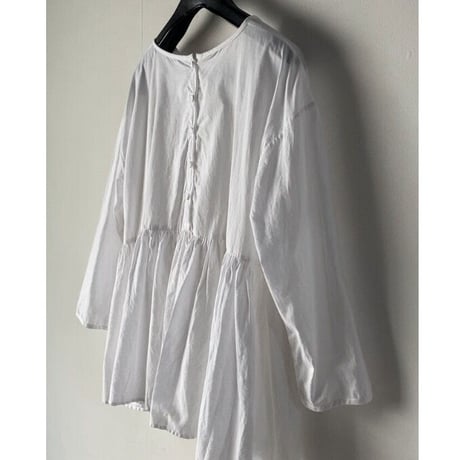 maison de soil メゾンドソイル コットン チュニック ドロップショルダー ホワイト size 1