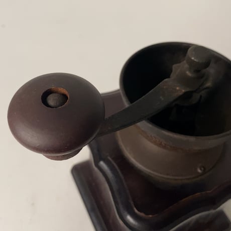 ヴィンテージ コーヒーミル 手動 木製ミル 黒ヤケ クラシックデザイン グッドエイジング