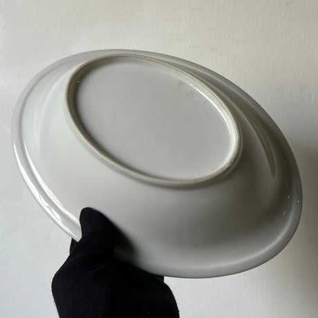 1970s Vintage セーヌ ロゴ入り ヴィンテージカレー皿 2点セット  オーバル 深皿 純喫茶 カレー専門店 レトロカレー皿 白磁 食器 良品