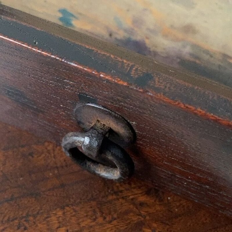 時代物の欅材の文机 検経台古民家古道具骨董 和骨董WA-COTTOO Jスタイル 文机FUZUKUE 欅(ケヤキ) スモール 寺子屋