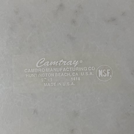 CANBRO キャンブロ　Camtray カムトレー  FRP 1418  45cm幅 ホワイトグレー 角盆  業務用トレー アメリカ ダイナー made in usa (1枚の価格)在庫2枚