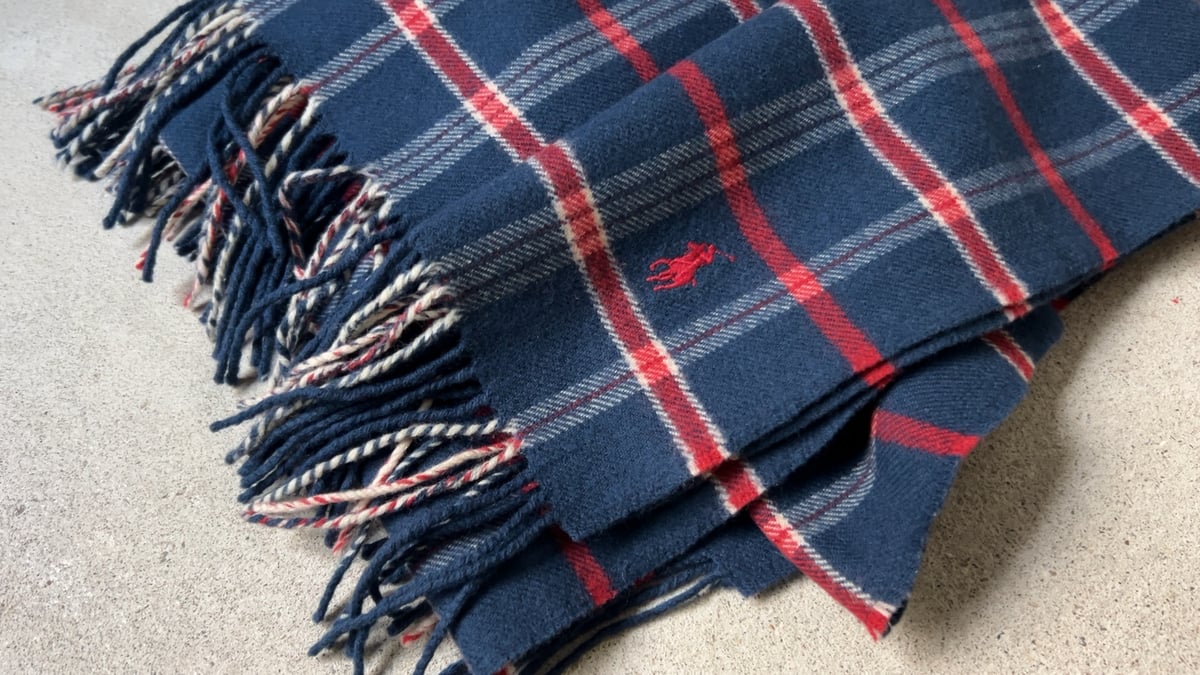 RALPH LAUREN ラルフローレン チェック柄 大判ストール ウール RALPH LAUREN ラルフローレン チェック柄 大判ストール ウール