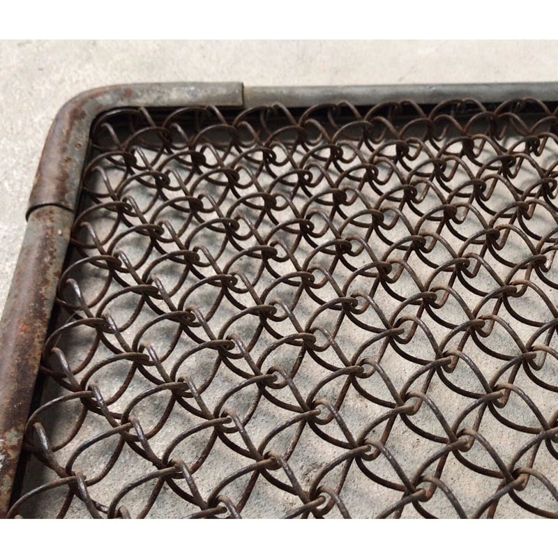 アイアン メッシュボックス アンティーク 古道具 ヴィンテージ