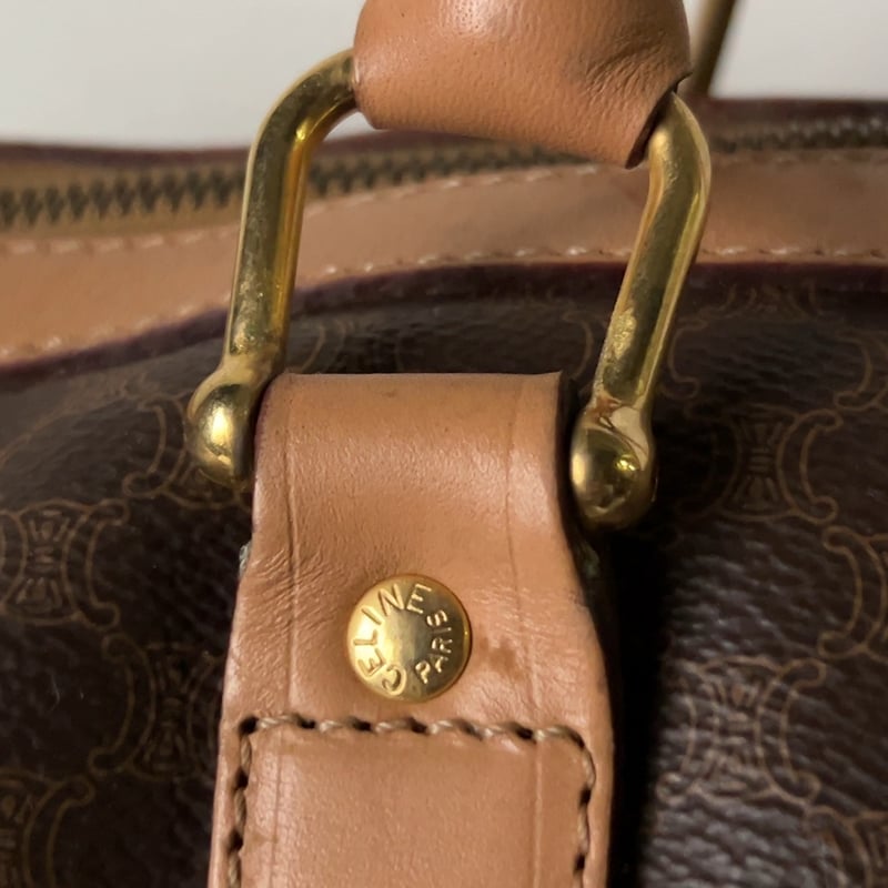 CELINE オールドセリーヌ トリオンフ(マカダム) 総柄 ボストンバッグ