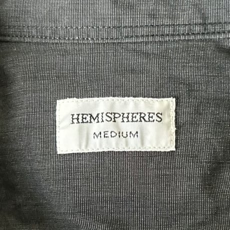 HEMISPHERES エミスフェール  80s90sヴィンテージ ボタンダウンシャツ チャコールグレー フレンチアイビー フレンチトラッド mensM 良品