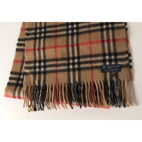Burberrys  of  London  バーバリーズ   カシミア100％   マフラー  ノバチェック  袋有り イングランド製   made in England