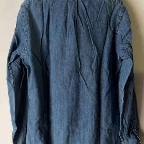 RALPH LAUREN ラルフローレン デニムシャツ シャンブレーシャツ ボタンダウン ポニー刺繍  size SP  POLO ポロ 中古美品