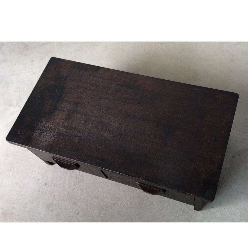 引き出し付き花台 飾り台 香炉台 民藝 デザイン 経机 古家具 古道具