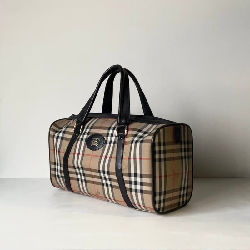 Burberrys バーバリーズ ミニボストンバッグ レザーハンドル ノバ
