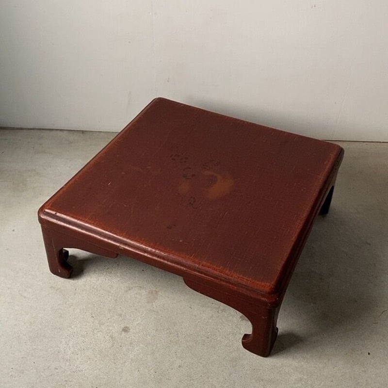 朱漆の古い座卓 65cm根来座卓 ローテーブル ちゃぶ台 アンティーク 