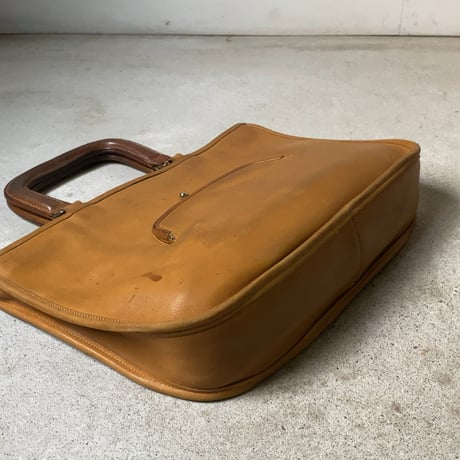 60's VINTAGE COACH   オールドコーチ  BonnieCashin/ボニーカシン  デザインの名作「がま口トート」マスタード(ダークイエロー) 希少品