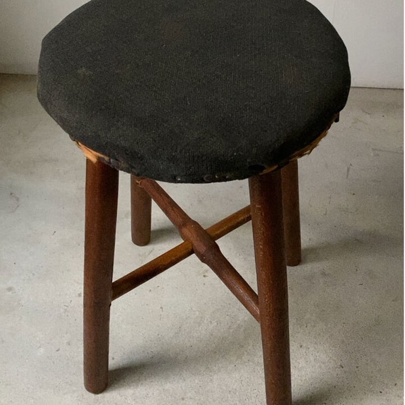 スツール オットマン クッション付 アンティーク インテリア 昭和