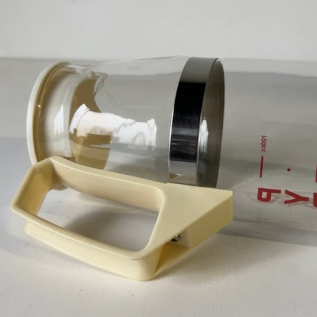 PYREX パイレックス 縦ロゴ 耐熱ガラス クールサーバー 1.2L ＋ ティーポット  2点セット 70〜80s ヴィンテージキッチンツール