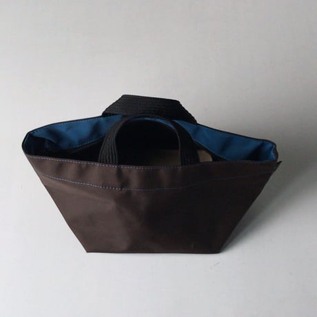Herve Chapelier  エルベシャプリエ  901N (ナイロン 舟型トートS)  ミニトート バッグ 鞄　モカ／オーシャン   made in france  中古美品