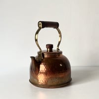 COPPER100 HOMEWARE 新光金属 コッパー100 ホームウェア 純銅ケトル 銅製やかん  木製ハンドル 木製摘み 槌目素地 USED