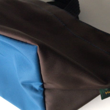 Herve Chapelier  エルベシャプリエ  901N (ナイロン 舟型トートS)  ミニトート バッグ 鞄　モカ／オーシャン   made in france  中古美品