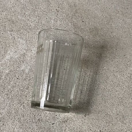 アンカーグラス  3個セット　アサヒビール/リボンシトロン アドバタイジンググラス 昭和初期  高さ10.5cm ほんのりブルーグレー アンティークグラス コップ 完品  ※3点ございます。