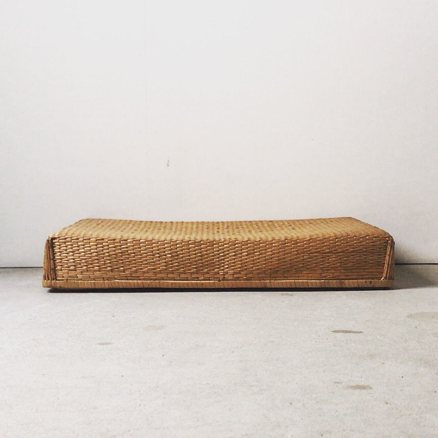 柳行李 平箱 62cm 衣装箱 端切れ入れ 道具箱 手仕事 工芸品 民藝