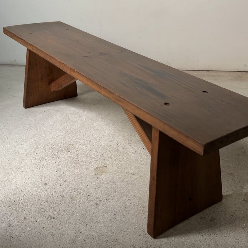 古い 木製 ベンチ 長椅子 幅91cm 花台 飾り台 腰掛け 古道具 昭和レトロ 古い 木製 ベンチ 長椅子 幅91cm 花台 飾り台 腰掛け 古道具 昭和レトロ