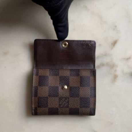 LOUIS VUITTON ルイヴィトン ダミエ ラドロー N62925 コンパクトウォレット ハーフフラップ付コインケース 小銭入れ カードケース 2つ折りミニ財布 中古品
