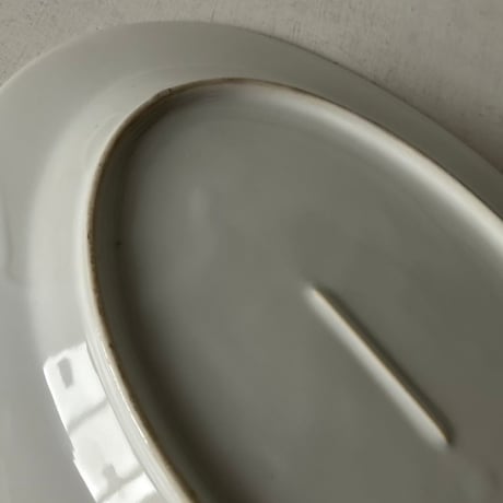 1970s Vintage 日本製 業務用 オーバルプレート  カレー皿 洋食皿 純喫茶 カレー専門店 白磁食器