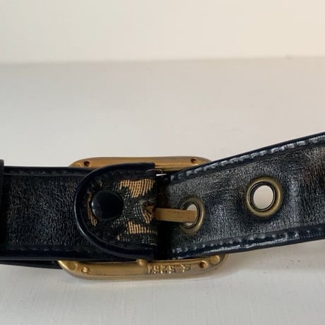 Christian Dior  クリスチャンディオール  トロター レディース ベルト ネイビー(紺) オールドディオール  ヴィンテージディオール  グッドコンディション