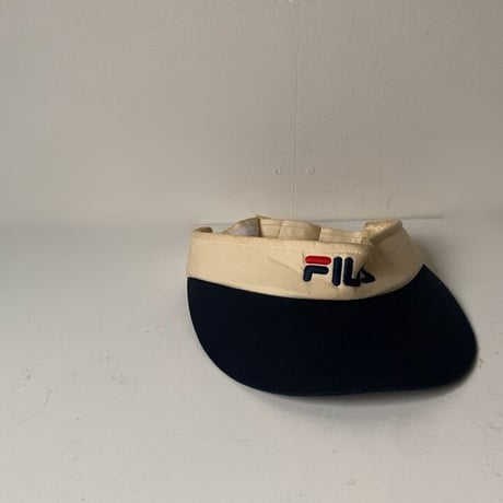 FILA フィラ  サンバイザー　80s 90s ヴィンテージ  トリコカラー フリーサイズ
