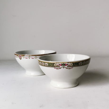 APILCO アピルコ/Deshoulieres デズリエ　Wネーム ヴィンテージ カフェオレボウル  旧ロゴ 1930-1940 フランス製 完品範疇