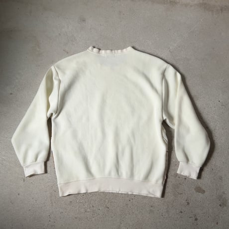 CHADORIAN チャドリアン 猫柄のトレーナー サテンフロント 猫画 総柄 レトロ ヴィンテージ 中古良品