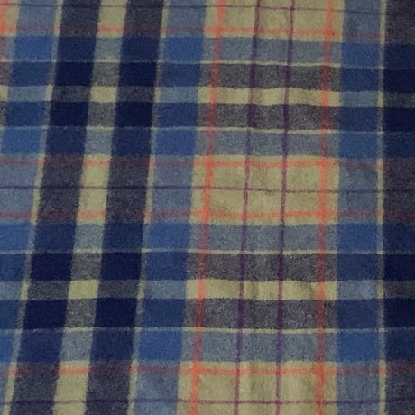 Burkraft バークラフト 旧タグ イギリス製 100%ウール ブランケット 膝掛け 大判ストール  made in great britain