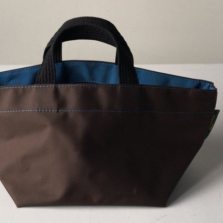 Herve Chapelier  エルベシャプリエ  901N (ナイロン 舟型トートS)  ミニトート バッグ 鞄　モカ／オーシャン   made in france  中古美品